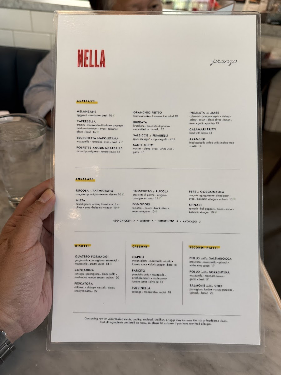 Nella Pizza e Pasta Menu - Image 2